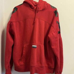 Zoo York Bold Red Hoodie with Black Accents